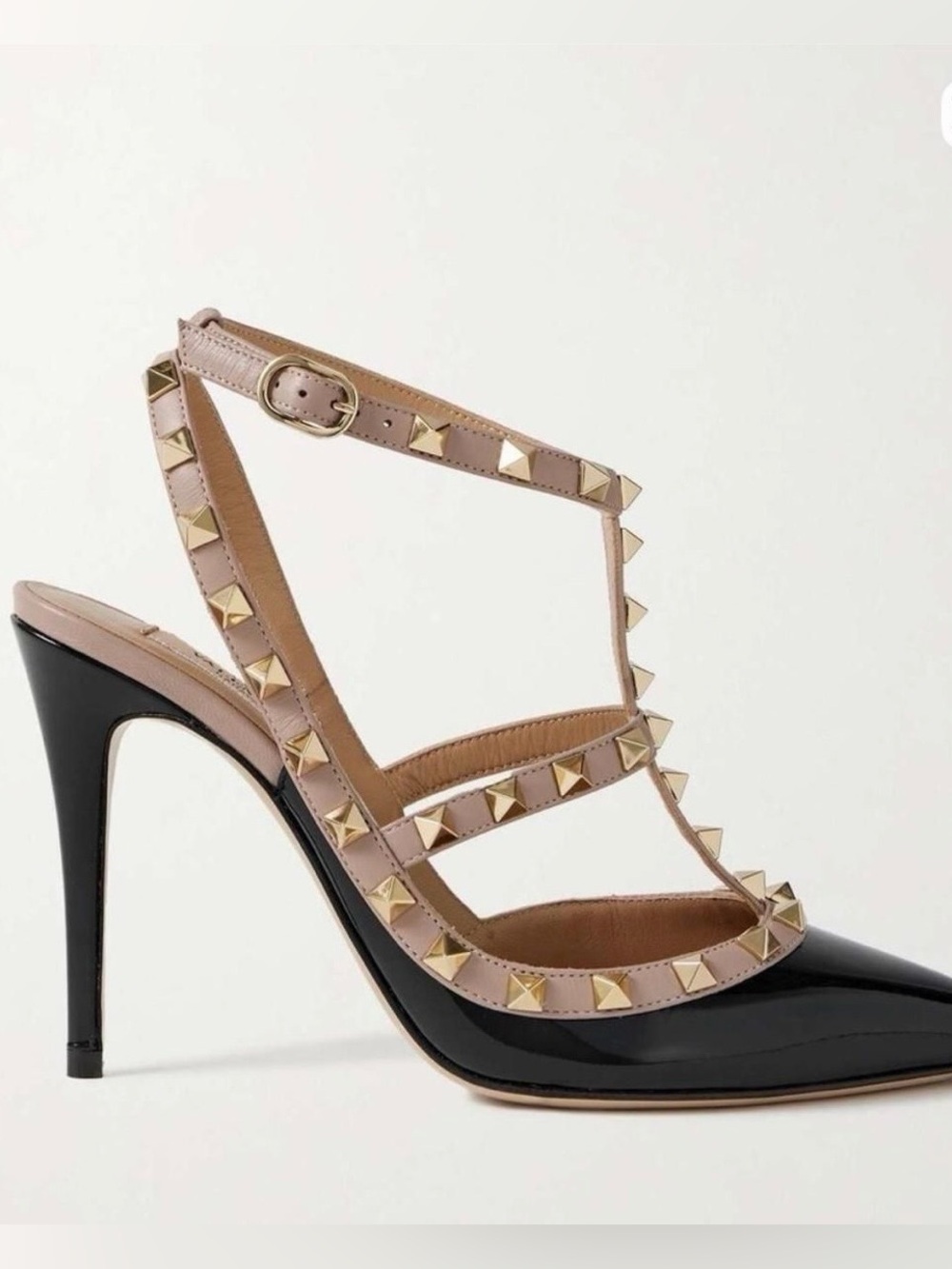 Valentino Rockstud 100 Two-Tone High Heels Sandal